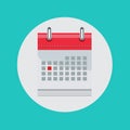 Calendar flat vector icon