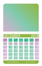 Calendar grid.December.