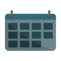 Calendar grid icon. Schedule date symbol. Time management tool. Vector event organizer. Royalty Free Stock Photo