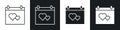 Calendar heart icon