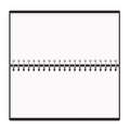 Calendar Horizontal Notepad Metal Spring Mockup