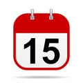 15 on Calendar icon