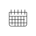 calendar icon. Element of construction for mobile concept and web apps illustration. Thin line icon for website design and Royalty Free Stock Photo