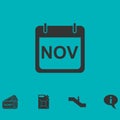 Calendar icon flat