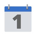 Calendar icon - number 1
