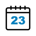 Calendar icon 23rd