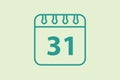 Calendar icon. icon related to UI elements. suitable for web site, app, user interfaces,element, printable etc. line icon style. Royalty Free Stock Photo
