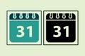 Calendar icon. icon related to UI elements. suitable for web site, app, user interfaces,element, printable etc. solid icon style. Royalty Free Stock Photo