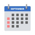 Calendar icon September