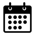 calendar line vector icon, appointment