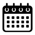 Calendar icon, appointment symbol