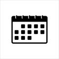 Calendar icon to show the date and time in creating a business schedule