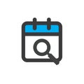 Time management and Schedule icon for upcoming event Royalty Free Stock Photo