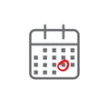 Time management and Schedule icon for upcoming event Royalty Free Stock Photo