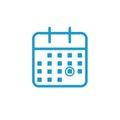 Time management and Schedule icon for upcoming event Royalty Free Stock Photo