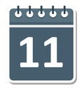 Calendar Isolated Vector Icon Editable Royalty Free Stock Photo