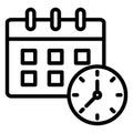 Calendar Isolated Vector Icon which can easily modify Royalty Free Stock Photo