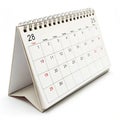 Calendar isolated on white background Royalty Free Stock Photo
