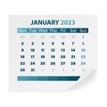 Calendar January 2023