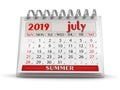 Calendar - July 2019