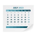 Calendar July 2023