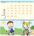 Calendar - June 2009