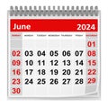 Calendar - June 2024