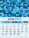 Calendar June 2023