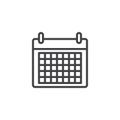 Calendar line icon