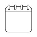 Calendar linear icon