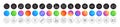 Calendar, Manual and Smile face line icons. For web app, printing. Round icon buttons. Vector
