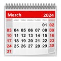 Calendar - March 2024