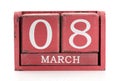 Calendar March 8