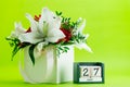 Calendar 27 May close-up, shallow dof Royalty Free Stock Photo