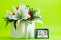 Calendar 23 May close-up, shallow dof Royalty Free Stock Photo