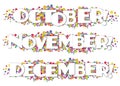 Calendar Months Newsletter Decorative October November December Royalty Free Stock Photo