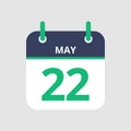 Calendar 22nd of May