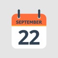 Calendar 22nd of September