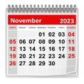 Calendar - November 2023