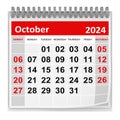 Calendar - October 2024