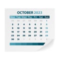 Calendar October 2023