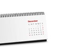 Calendar organizer on white