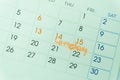 Calendar page Royalty Free Stock Photo