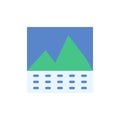Calendar picture icon. Simple color vector elements of almanac icons for ui and ux, website or mobile application