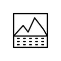 Calendar picture icon. Simple line, outline vector elements of almanac icons for ui and ux, website or mobile application