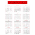 2023 calendar planner. Corporate week. Template layout, 12 months yearly, white background. Simple design for business