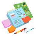 Calendar or planner, organizer for work tasks Royalty Free Stock Photo