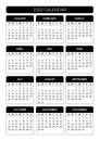 2020 calendar. Printable A4 size 2020 calendar.