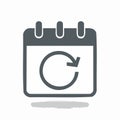 Calendar Refresh Icon for Schedule Updates Royalty Free Stock Photo