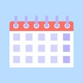 calendar reminder date spiral icon